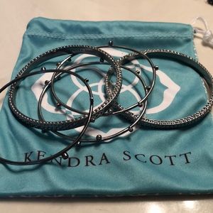 Kendra Scott Tatum Bangles in Hematite